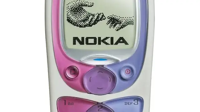 Classic Nokia mobile phone from the early 2000s